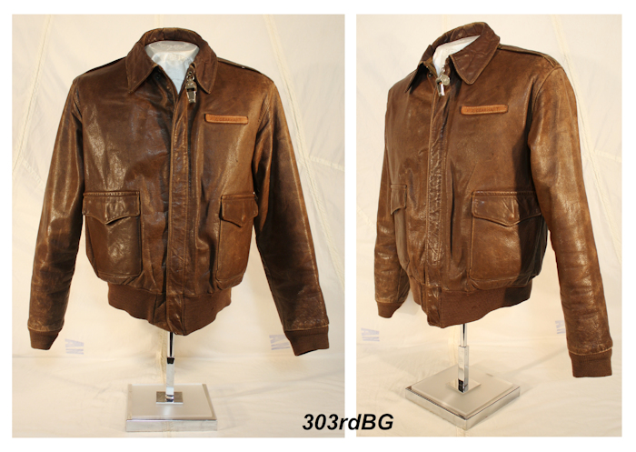 Landing Leathers Men Monogram Collection B-3 Sheepskin Bomber Jacket