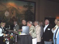 in line at the bar
